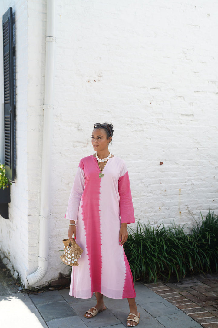 Molly Maxi Dress Pink Tie Dye