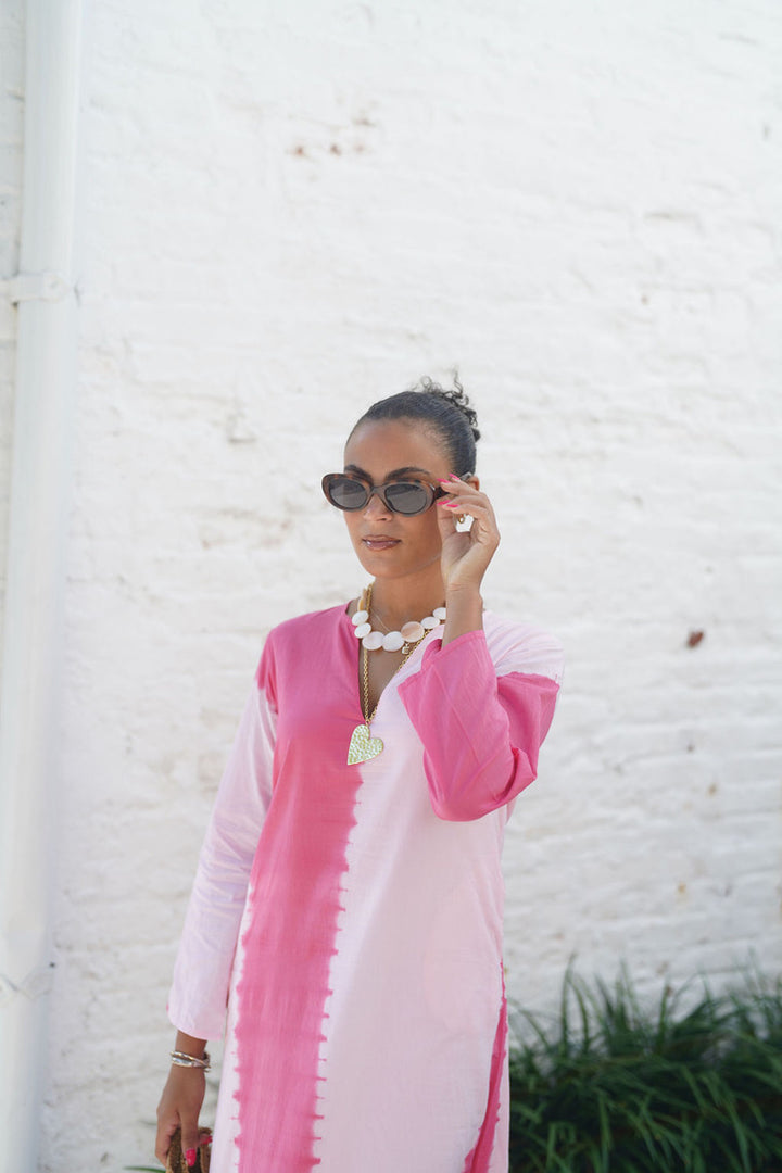 Molly Maxi Dress Pink Tie Dye