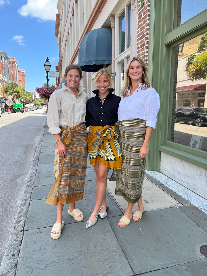 Mustard Stripe Sarong