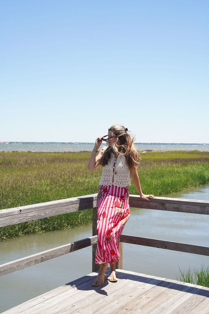 Hanley Maxi Skirt Wild Poppy Cabana