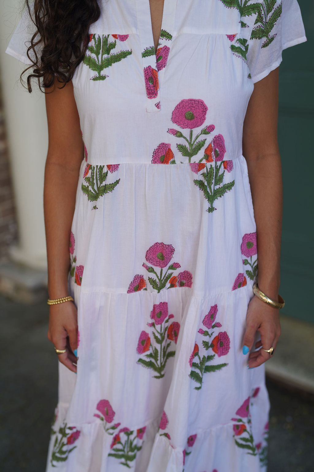 Folly Midi Dress Sunset Milos