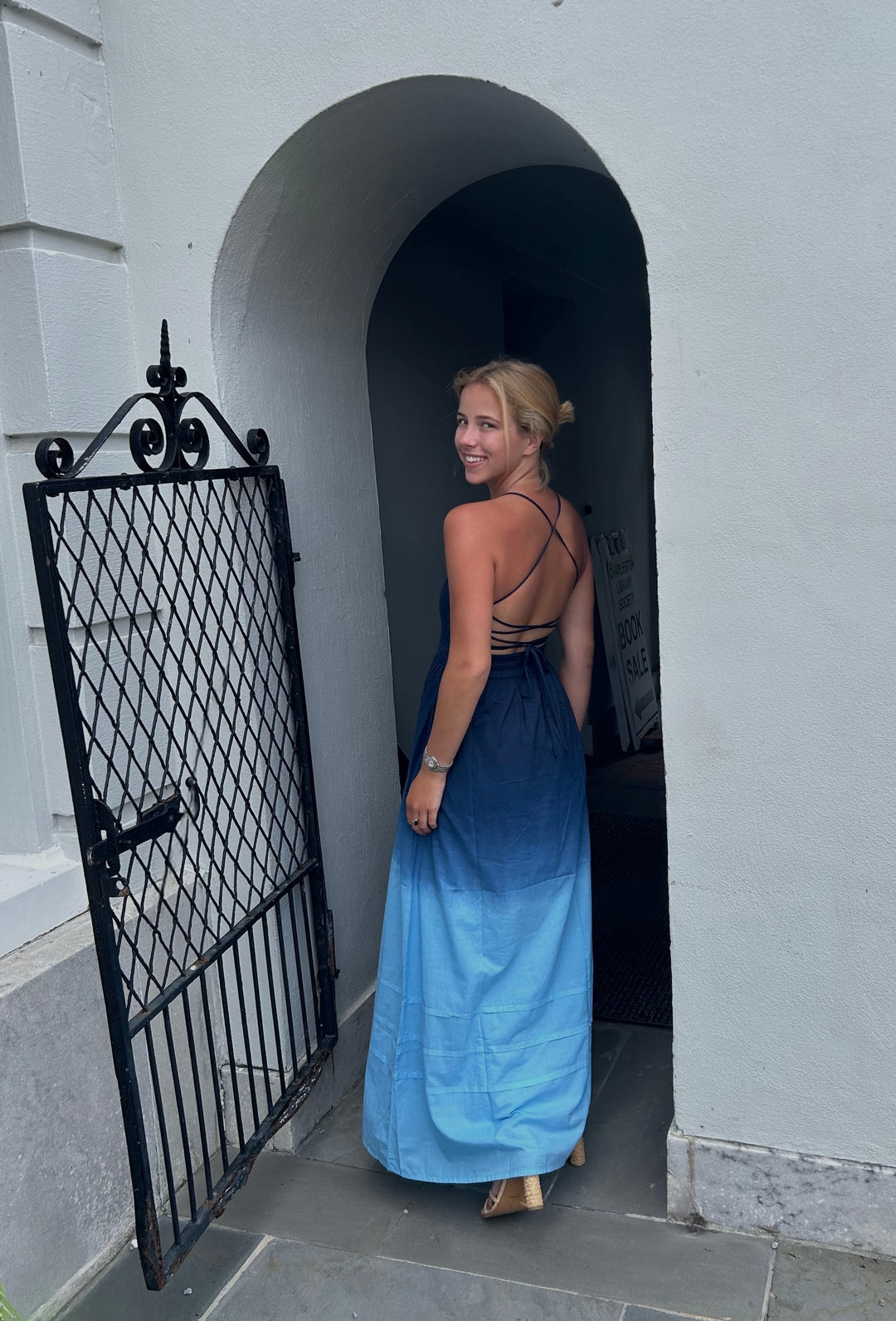 Michele Maxi Dress Ocean Navy