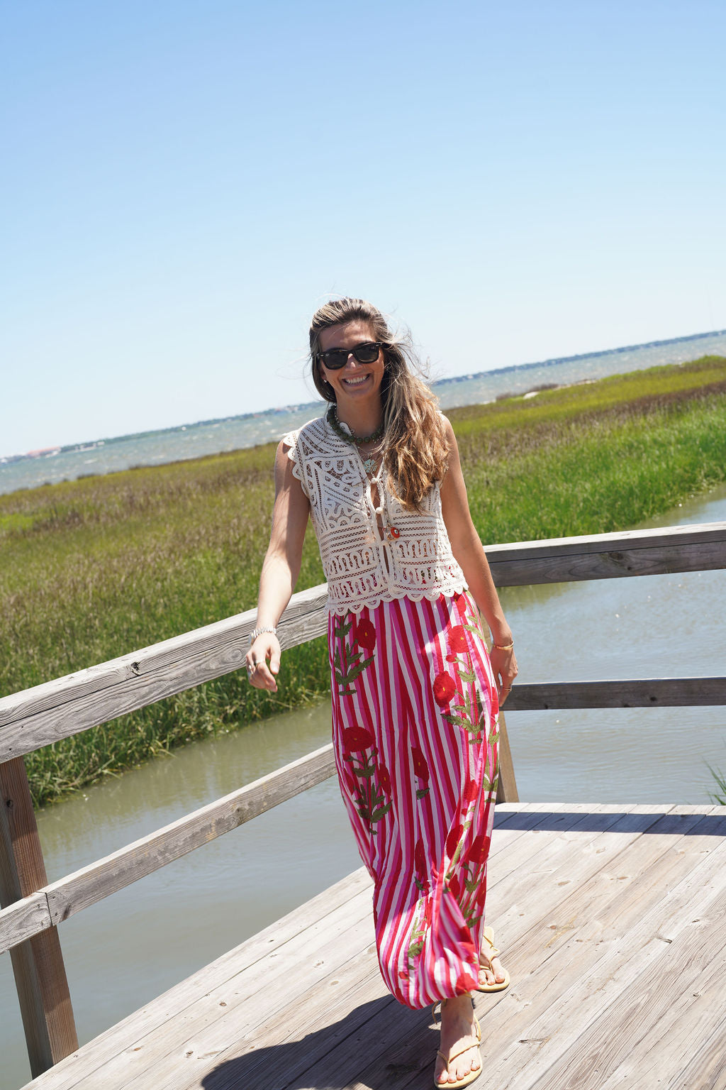 Hanley Maxi Skirt Wild Poppy Cabana