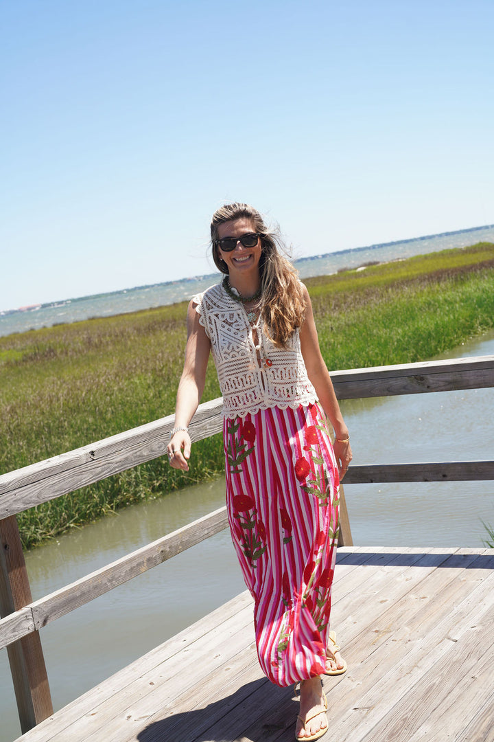Hanley Maxi Skirt Wild Poppy Cabana