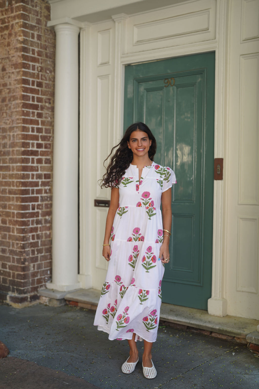 Folly Midi Dress Sunset Milos
