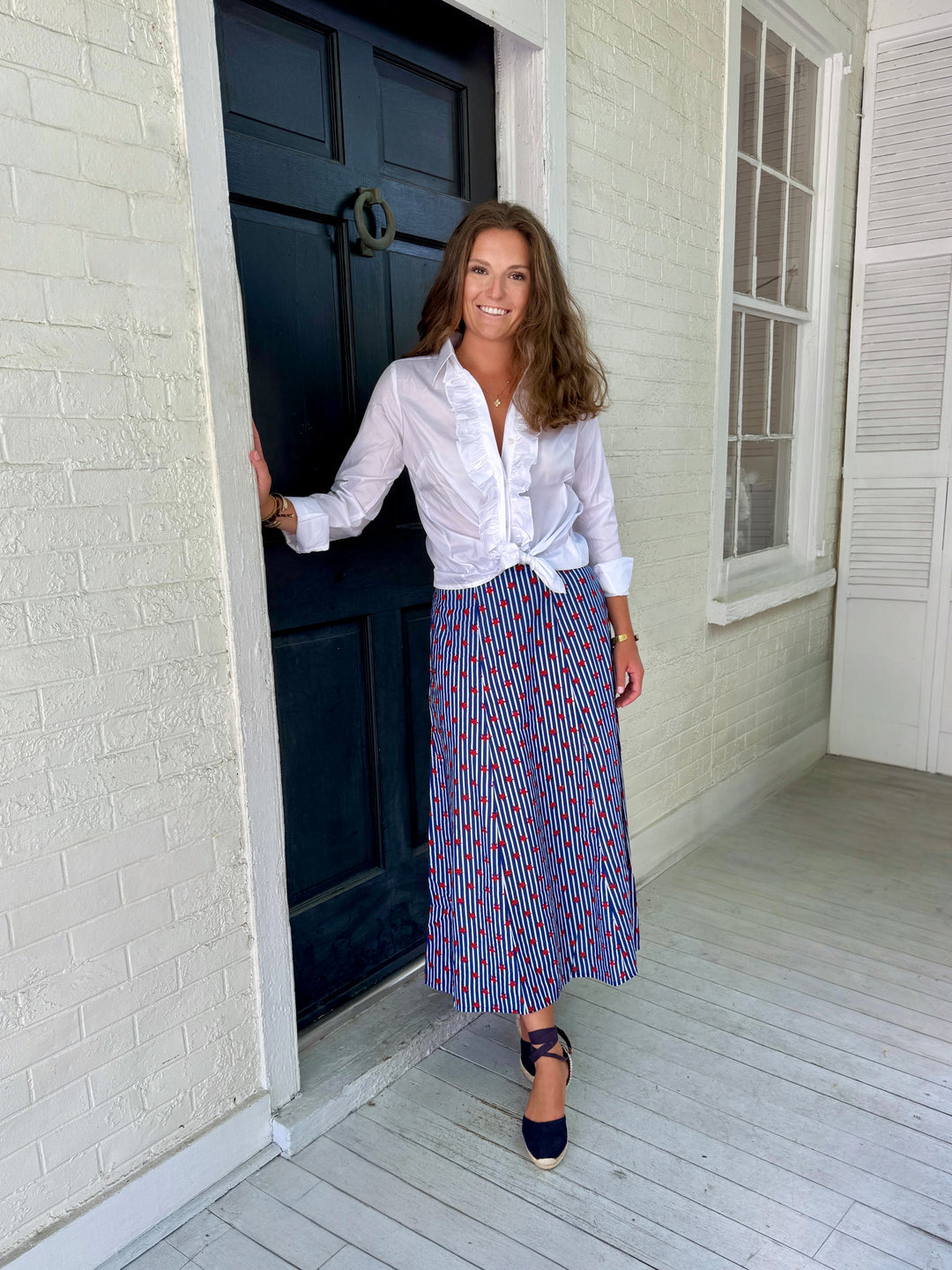 Hanley Midi Skirt Stars and Stripes